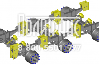 Подвеска двускатная 3*16т высокая широкая рессорная BPW 9416К-2900004-51