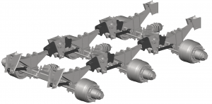 Подвеска двускатная 3*20т высокая широкая рессорная Gigant 9416Б-2900004-10G